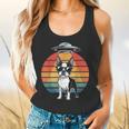 Boston Terrier UFO Alien Boston Terrier Dog Mom Dad Flowy Tank, gift for family, gift for coworker