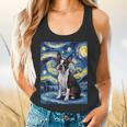 Boston Terrier Van Gogh Starry Night Flowy Tank, gift for family, gift for coworker