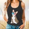Brindle Boston Terrier Dog Patriotic Shirt USA Flag Flowy Tank, gift for family, gift for coworker