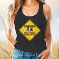 Caution Sign Boston Terrier Dog Bostie Puppy Flowy Tank, gift for family, gift for coworker