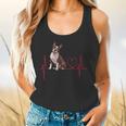 Heartbeat Boston Terrier Dog Flowy Tank, gift for family, gift for coworker