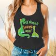 Kids My Nonna Loves Me Dinosaur Grandson Flowy Tank, gift for family, gift for coworker