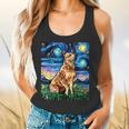 Red Heeler Starry Night Cattle Dog Colorful Art By Aja For Men Women Girls Kids Flowy Tank, gift for family, gift for coworker