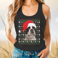 Ugly Xmas Sweater Santa Boston Terrier Dog Christmas For Men Women Kids Flowy Tank, gift for family, gift for coworker