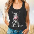 Vintage Boston Terrier Blowing Bubble Gum American Gentleman Flowy Tank, gift for family, gift for coworker