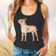 Vintage Floral Boston Terrier For Dog Lover Flowy Tank, gift for family, gift for coworker
