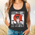 Vintage Japanese Dogzilla Boston Terrier Flowy Tank, gift for family, gift for coworker