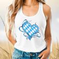 Bavarian Flag As Heart Blue Diamond Bavaria Flowy Tank, gift for family, gift for coworker