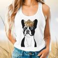 Boston Terrier Dog Wearing Crown For Men Women Girls Kids Flowy Tank, gift for family, gift for coworker