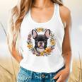 Boston Terrier Mom Floral Bostie Dog Lover Flowers Cute Flowy Tank, gift for family, gift for coworker