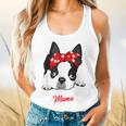 Boston Terrier Mum Dog Woman Idea Flowy Tank, gift for family, gift for coworker