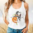 Boston Terrier Pumpkin Jack O Lantern Halloween Flowy Tank, gift for family, gift for coworker