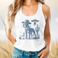 Boston Terrier UFO Cowboy Dog Dog Mom Dog Dad Alien Dog Flowy Tank, gift for family, gift for coworker