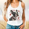Boston Terrier Is My Valentine Cute Pet Dog Owner Valentine Flowy Tank, gift for family, gift for coworker