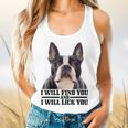 Boston Terrier Will Find And Lick You Bostie Mom Flowy Tank, gift for family, gift for coworker
