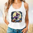 Cute Boston Terrier Halloween Costume Dog Lover Women Girls Flowy Tank, gift for family, gift for coworker