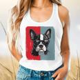 Retro Boston Terrier Dog Lover Bostie Mom Dad Dog Owner Flowy Tank, gift for family, gift for coworker