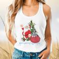 Santa Ugly Christmas Tree Lights Boston Terrier Dog Lover Flowy Tank, gift for family, gift for coworker