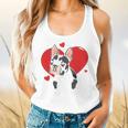 Valentine's Day Boston Terrier Heart Flowy Tank, gift for family, gift for coworker