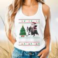 Xmas Tree Lighting Santa Riding Boston Terrier Christmas Flowy Tank, gift for family, gift for coworker