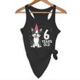 6 Years Old Birthday Boston Terrier Dog Lover 6th Party Kid Flowy Tank, novelty gifts, funny gifts