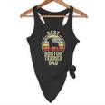 Best Dog Father Dad Vintage Boston Terrier For Men Women Flowy Tank, novelty gifts, funny gifts