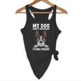Boston Terrier American Gentleman Dog Lover I'm Well Trained Flowy Tank, novelty gifts, funny gifts