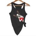 Boston Terrier Bostie Dog Kids Women Girls Flowy Tank, novelty gifts, funny gifts
