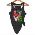 Boston Terrier Christmas Tree Lights Santa Dog Xmas For Men Women Kids Flowy Tank, novelty gifts, funny gifts