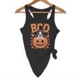 Boston Terrier Costume On Pumpkin Halloween Boston Terrier Flowy Tank, novelty gifts, funny gifts