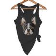 Boston Terrier Cute Puppy Face Dog Lover Pet Owner Flowy Tank, novelty gifts, funny gifts
