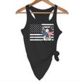 Boston Terrier Dog 4th Of July US American Flag Patriotic Flowy Tank, novelty gifts, funny gifts