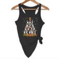 Boston Terrier Dog Christmas Tree Santa Hat Xmas Pajama Men Women Kids Flowy Tank, novelty gifts, funny gifts