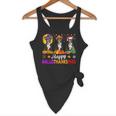 Boston Terrier Dog Halloween Christmas Hallothanksmas Men Women Kids Flowy Tank, novelty gifts, funny gifts