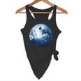 Boston Terrier Dog Moon Dog Mom Dad Women Men Dog Lovers Flowy Tank, novelty gifts, funny gifts