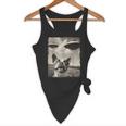 Boston Terrier Dog UFO Alien Extraterrestrial Selfie Flowy Tank, novelty gifts, funny gifts