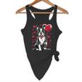 Boston Terrier Dog Valentine's Day Dog Owner Valentine Flowy Tank, novelty gifts, funny gifts