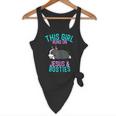 Boston Terrier This Girl Runs On Jesus And Boston Terriers Flowy Tank, novelty gifts, funny gifts