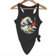 Boston Terrier Japanese Kanagawa Wave Surf Loyal Dog Men Women Kids Flowy Tank, novelty gifts, funny gifts