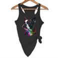 Boston Terrier Lovers Colorful Pop Art Boston Terrier Flowy Tank, novelty gifts, funny gifts