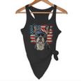Boston Terrier Patriotic 4th Of July USA American Flag Flowy Tank, novelty gifts, funny gifts