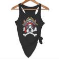 Boston Terrier Pirate T Shirt Jolly Roger Crossbones Skull Flowy Tank, novelty gifts, funny gifts