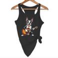Boston Terrier Playing Guitar Boston Terrier Flowy Tank, novelty gifts, funny gifts