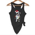 Boston Terrier Santa Christmas Lights Xmas Dog Lover Men Women Kids Flowy Tank, novelty gifts, funny gifts
