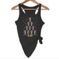 Boston Terrier Santa Hat Xmas Light Men Women Christmas Tree Flowy Tank, novelty gifts, funny gifts
