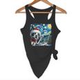Boston Terrier Santa Starry Night Van Gogh Christmas Dog Men Women Kids Flowy Tank, novelty gifts, funny gifts