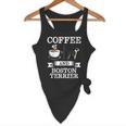 Boston Terrier Shirt Coffee And Boston Terrier Cute Dog For Men Women Girls Kids Flowy Tank, novelty gifts, funny gifts