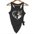 Boston Terrier Shirts For Women Girls Kids Heart Cute Flowy Tank, novelty gifts, funny gifts