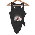 Boston Terrier In The Snow Merry Christmas Winter Flowy Tank, novelty gifts, funny gifts