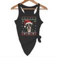 Boston Terrier Ugly Christmas Sweater Xmas For Adults Kids Flowy Tank, novelty gifts, funny gifts